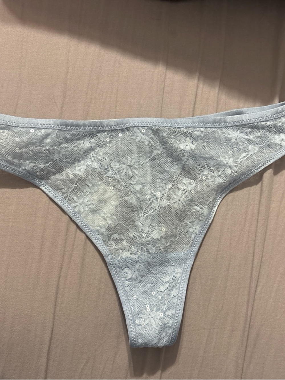 wild fable Light Blue Lace Thong Panty